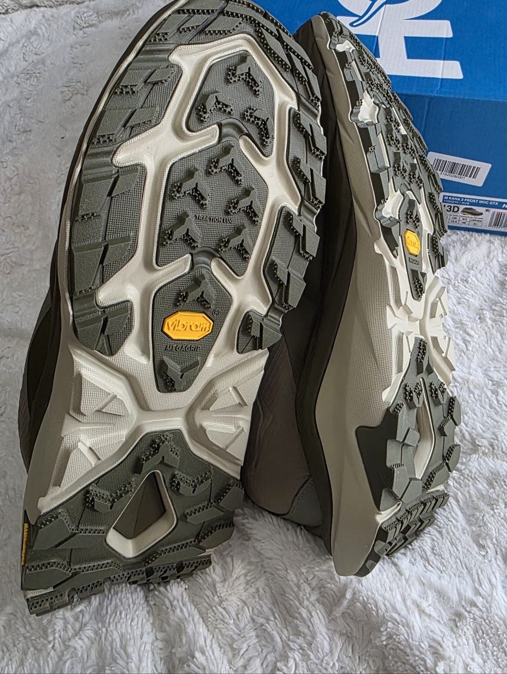 NIB HOKA Kaha 2 Frost Olive Green Slip-On Puff Sneakers - Picture 3 of 5